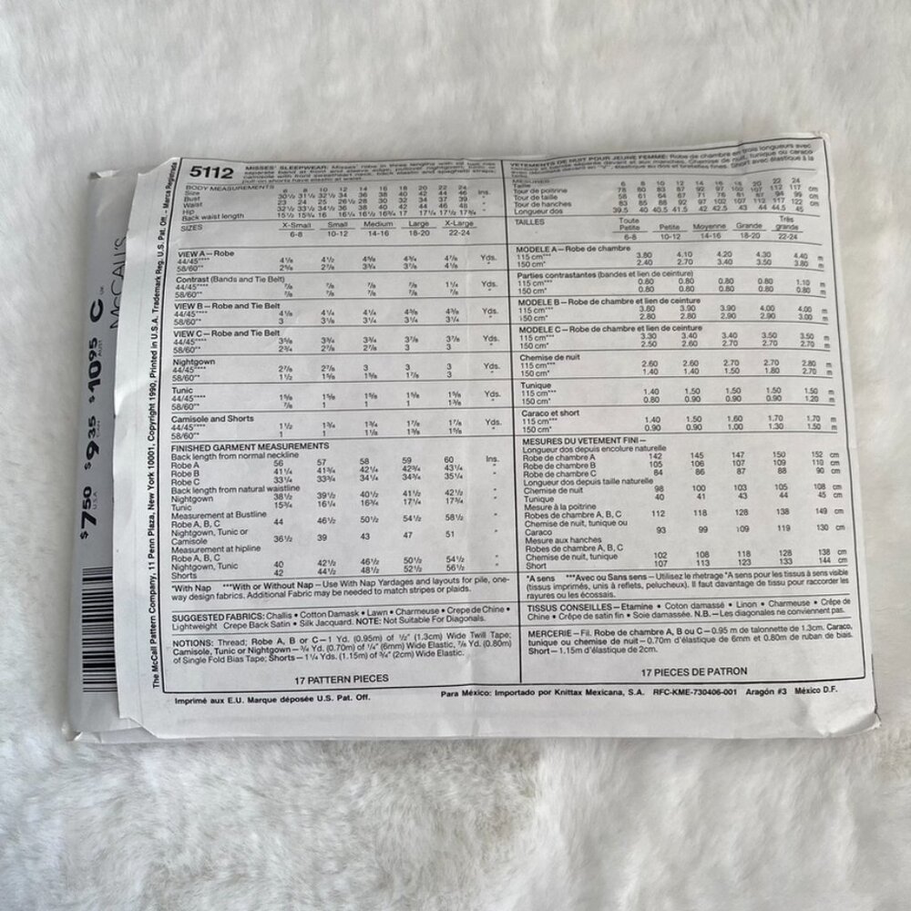 Easy McCall's Sewing Pattern - Picture 2 of 2